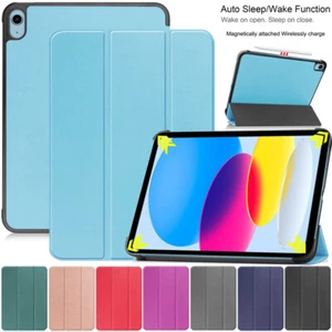 For iPad 10th Gen 10.9'' 2022 Air 5 Pro 11" 12.9" Smart Leather Flip Case Cover - Picture 1 of 92