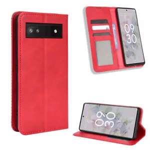 Leather Wallet Case Cover Card Holder For Google Pixel 7 6A 6 Pro 5A 5 4 3 XL - Picture 1 of 25