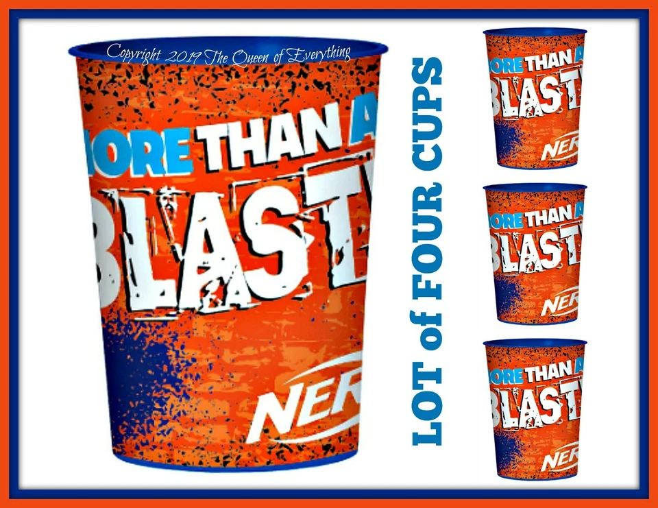 Designware 16oz Party Cups ❤️ Lot of Four ❤️ Plastic Favor Stadium Keepsake Cup - Image 1 of 1