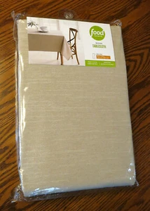 NEW Beige Tablecloth (original packaging) Cotton Blend, 60" x 102" Rectangle - Picture 1 of 4