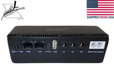 Fuente de alimentación automática USB C UPS batería de respaldo 5v 8v 12v 8800mAh 100-240Vac Foto 1 de 4