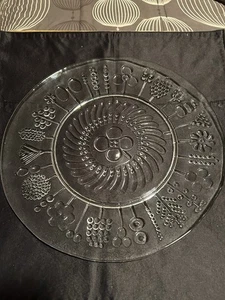 IITTALA FLORA PLATTER BY OIVA TOIKKA ARABIA FINLAND MID CENTURY MODERN , 15.5 “ - Picture 1 of 2