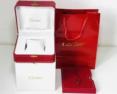 Cartier Watch Box Set Presentation Case + Outer Box + Booklet + Seal – Complete - Image 1 of 4