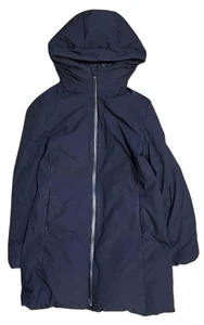 Uniqlo Seamless Down Coat Winter Puffer Jacket Lightweight Warm Black Used - Picture 1 of 6