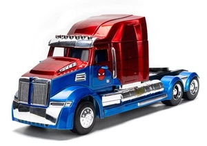 JADA TOYS - 1995 WESTERN STAR 5700 XE Blu e Rosso MARVEL Spider-man - 1/24 - ... - Foto 1 di 12