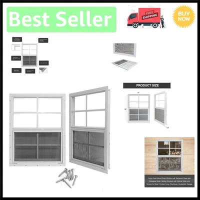 Вентилируемые сараи окна с закаленным стеклом - 2 упаковки для курятников и многое другое - Изображение 1 из 4