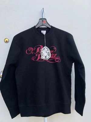 Billionaire Boys Club Script Logo Cuello Redondo Sudadera - Negro Rosa Script Talla S Foto 1 de 4