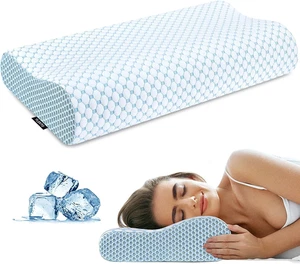 Cervical Pillow for Neck Pain Relief, Contour Memory Foam Pillows for Sleeping, - Picture 1 of 12
