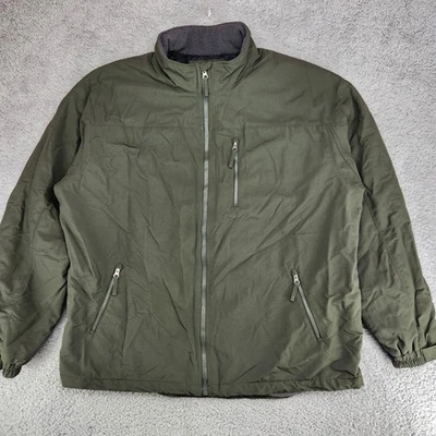 Duluth Trading Grab Fleece Lined Jacket Mens 3XLT Green Full-Zip  - Image 1 of 4