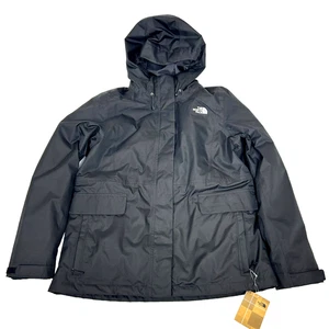 NWT North Face Monarch Tri climate Jacket Women's XL TNF Black Waterproof J48 - Picture 1 of 15