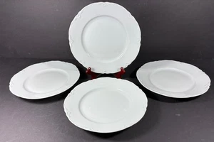 Hutschenreuther Racine All White Dinner Plates - Set of 4 - 9 7/8" Never Used - Picture 1 of 9