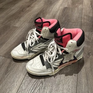 HI-TEC FREELINE 80s HIGH TOP SNEAKERS SHOES SIZE 9.5 ROBERT SMITH THE CURE NEW - Picture 1 of 5