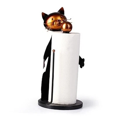 Porta toallas de papel para gato encimera, soporte para toallas de papel de granja para  Foto 1 de 4