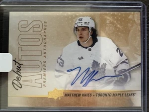 Ⓜ️ Matthew Knies DEBUT AUTO DA-MK💥2024-25 UD Tim Hortons Retro Rookies RARE - Bild 1 von 5