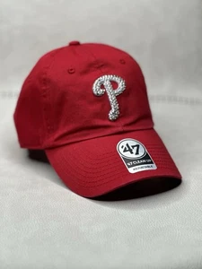 Rote Phillies Glitzer Mütze 47 Marke Clean Up verstellbar Hut - Bild 1 von 4