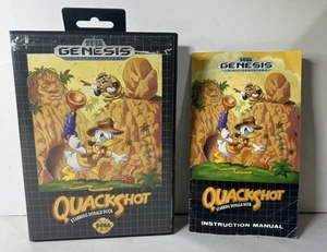 QuackShot Starring Donald Duck (Sega Genesis 1991) NUR HÜLLE & HANDBUCH Original - Bild 1 von 9