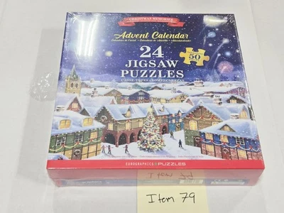 Eurographics Advent Calendar 24 Jigsaw Puzzles Christmas Memories 50 Piece Set - Image 1 of 4
