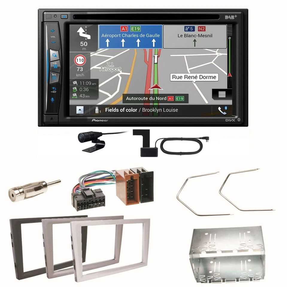 Pioneer AVIC-Z730DAB Navigation Einbauset für Opel Omega B Meriva A Agila Vivaro - Bild 1 von 1