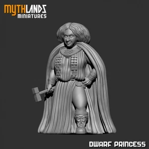 Princesa enana de resina 28 mm. El Señor de los Anillos MESBG - Imagen 1 de 1