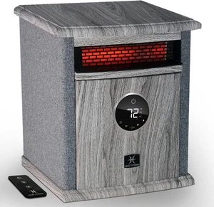 Heat Storm Electric Infrared Heater 1500W Digital Display Thermostat Remote - Picture 1 of 9