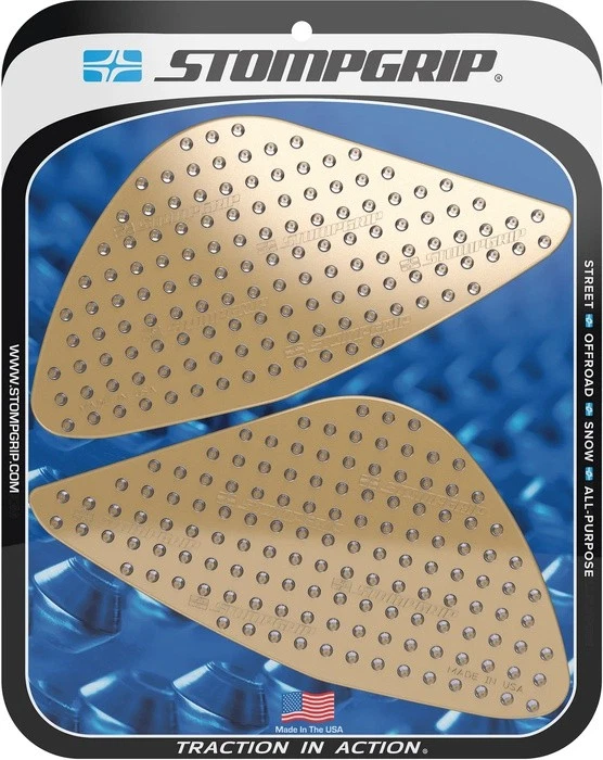 Almohadilla de tracción Stomp Volcano Profile empuñaduras de tanque transparentes #55-10-0183-1C Foto 1 de 1