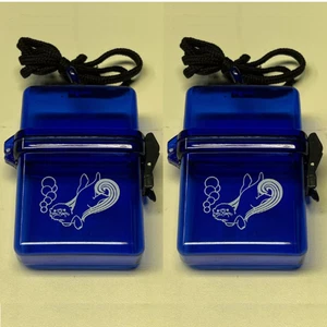 Caja de playa 2pk impermeable hermética rafting identificación billetera estuche azul plástico ABS - Imagen 1 de 6