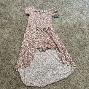 Art Class Girls Sz XL 14-16Flower Print Smocked Cami Strap Walkthrough Dres New - Picture 1 of 5