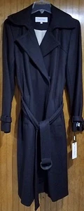 Brauner Maxi Wollmantel mit Gürtel von Calvin Klein, Größe 8, Neu mit Etikett - Bild 1 von 12