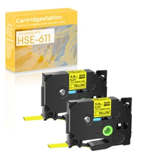 2x tubo reductor térmico amarillo compatible con Brother PT-1010 D210 2:1 HSe-211 5,8 mm - Imagen 1 de 13