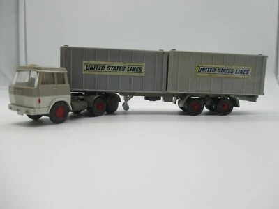 Wiking:Henschel  Container STZ Trans-Europa /United States Lines (Schub71)* - Bild 1 von 4