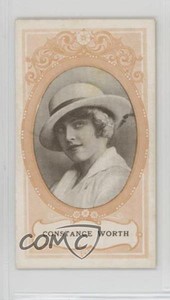1916 Wills Actresses Series of 30 Scissors Red Border Back Constance Worth 7ut
