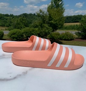 adidas pink slippers