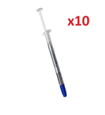 10 tubes seringue de pate thermique refroidissement de processeur cpu gpu pc ps4 - Photo 1/3