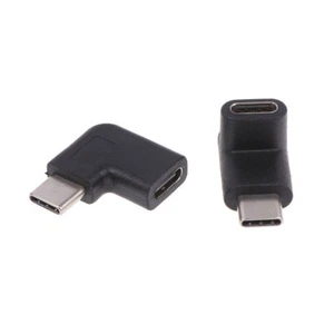 Outil de conversion USB 3.1 type C angle droit 90 degrés mâle vers femelle USB-C - Photo 1 sur 12