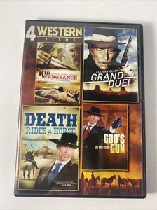 4 Western Films: Kid Vengeance/Grand Duel/Death Rides a Horse/Gods Gun (DVD,... - Bild 1 von 3