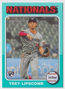 2024 Topps Heritage High Number Trey Lispscomb #684 Aqua Border Wash Nationals - Picture 1 of 2