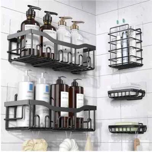 Shower Caddy 5 Pack,Adhesive Shower Organizer for Bathroom Storage&Home Decor&Ki - Picture 1 of 4