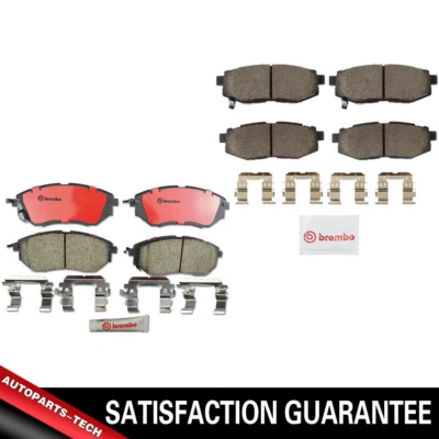 Juego de pastillas de freno delanteras y traseras Brembo cerámicas para Subaru Tribeca 2008 2009 2010 11 Foto 1 de 4