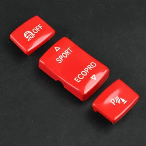 Red For BMW 1 2 3 4 Series F20 F22 F30 F32 Gear Shift Button Cover Replace 13-19 - Bild 1 von 5
