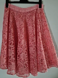Tellerrock Spitze m. Pailletten apricot M/L Squaredance Square Dance - Bild 1 von 3