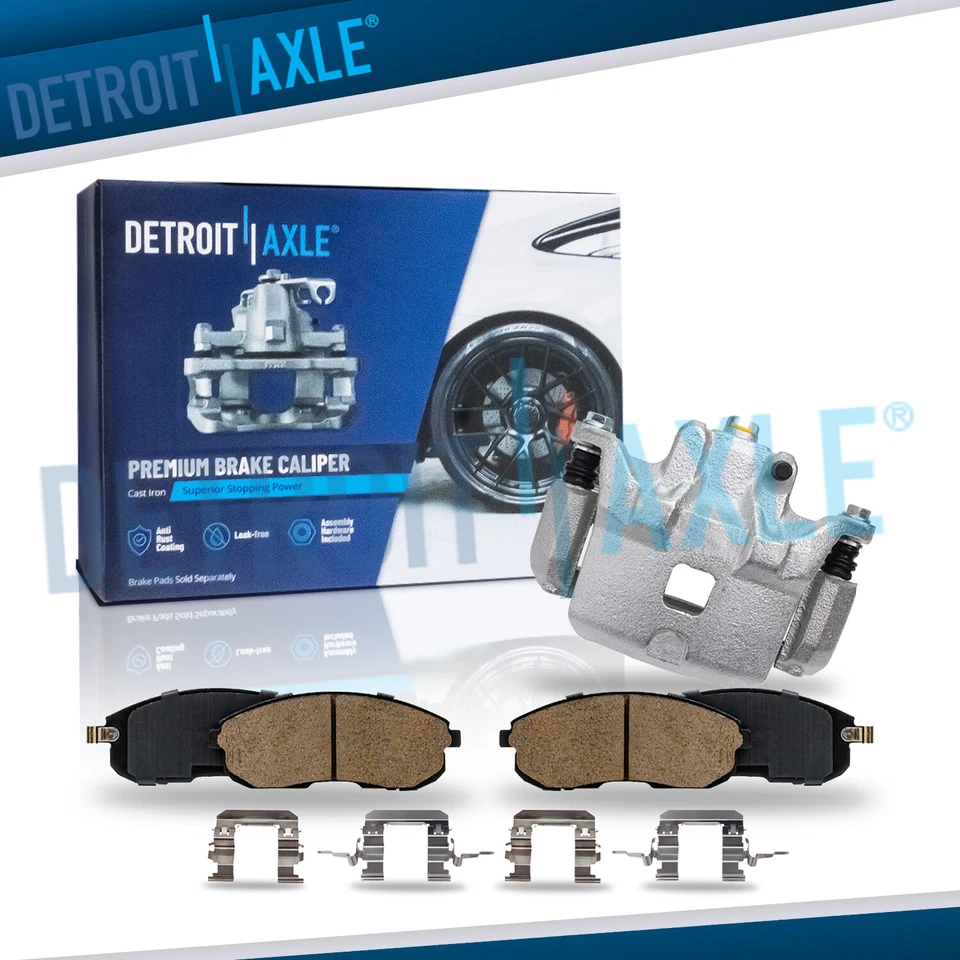 Pinça de freio a disco dianteira esquerda + pastilhas de freio para Nissan Maxima Altima Infiniti I35 - Imagem 1 de 4