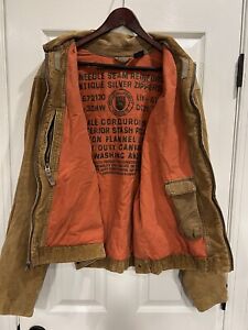 Vintage Abercrombie & Fitch A&F Coat Men’s Corduroy Distressed Jacket Size L Y2k
