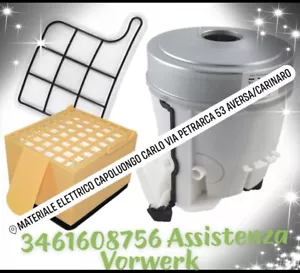 MOTORE FOLLETTO VK 135 VK 136 900WATT CERTIFICATO + FILTRO HEPA +TELA FILTRI - Foto 1 di 1