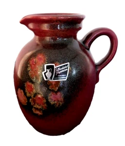Silberdistel Keramik Vase Krug Henkelkrug - 60er Jahre - Handarbeit - vintage - Bild 1 von 6