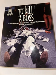 New Vintage Sealed 1994 BePuzzled To Kill A Boss Puzzle Mystery Jigsaw Thriller - Picture 1 of 4