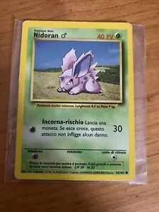 Nidoran Pokemon Base 55/102 card italiano 1995, 96, 98 Wizards - Foto 1 di 8