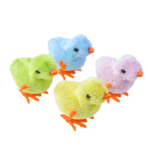 Wind-Up Chicken Toys for Kids Novelty Jumping Chick Gag Plush Chicks for robust - Picture 1 of 8
