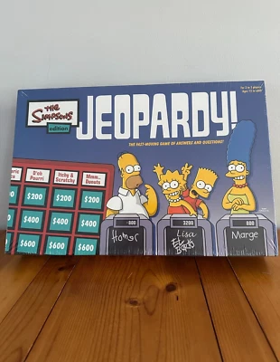 The Simpsons Edition Jeopardy Board Game Vintage Sealed Box NEW - Image 1 of 4