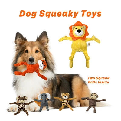 Juguetes para perros animales anudados - Juguetes seguros para masticar cuerda de algodón para cachorros y perros grandes Foto 1 de 4