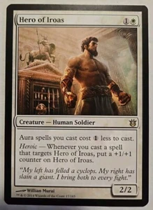 2014 Wizard Coast Magic The Gathering Born of Gods Hero of Iroas 17 Gaming Card - Picture 1 of 2